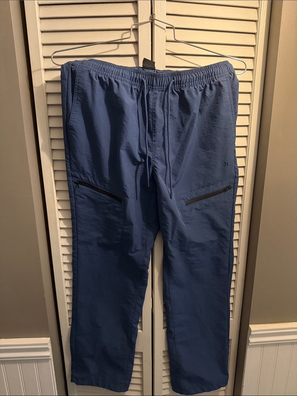 Hurley Men's Blue Zip-Pocket Joggers